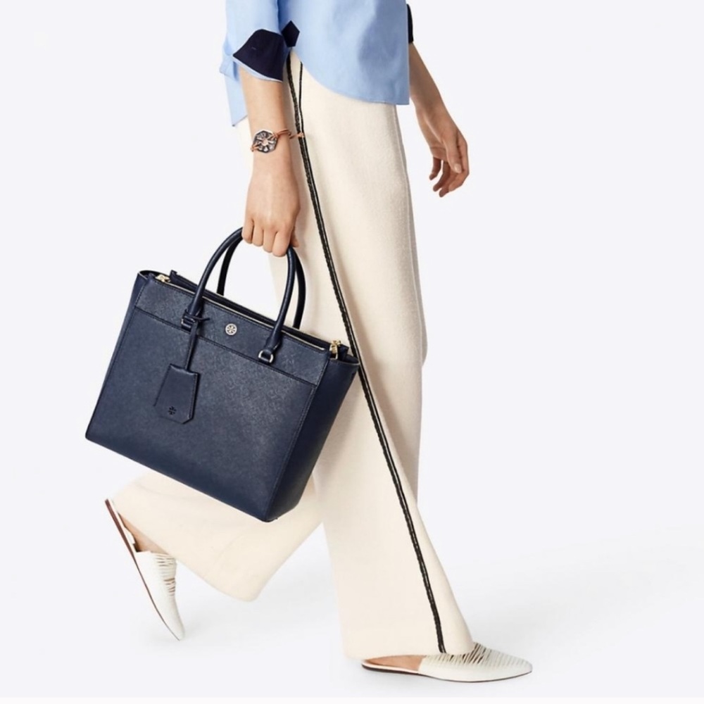 Tory Burch Robinson double zip tote